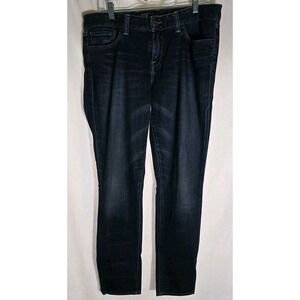 Lucky Brand Jeans Womens Size 14/32 Blue Low-Rise Lola Skinny  Denim‎ Distressed